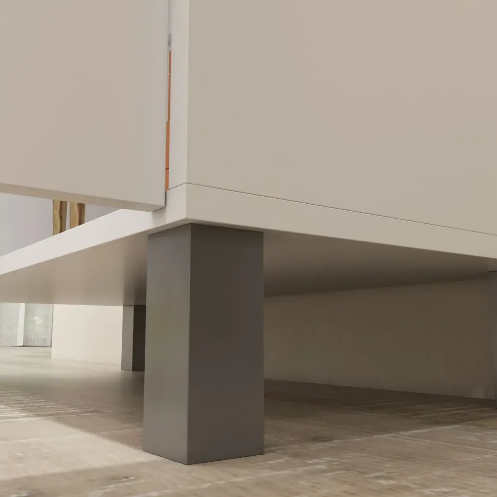 Organizador Premium Armario multiusos Colomar Homcom 2 puertas blanco 188x70x35 cm