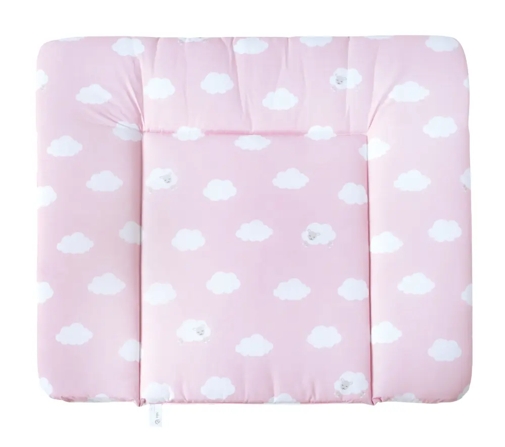 Changing Pad 'Small Cloud Pink', 85 x 75 cm, Suave Changing Pad, PU Coated