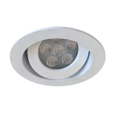 Foco embutido aluminio blanco corte 7,5 cm GU10 - MUFO0026