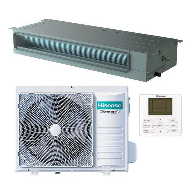 Aire acondicionado conductos HISENSE AUD90UX4RDH5 + AUW90U4RF4 con Temporizador