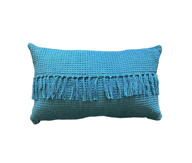 Diseño Exclusivo Funda de cojín de algodón Tawa 30x50 Azul