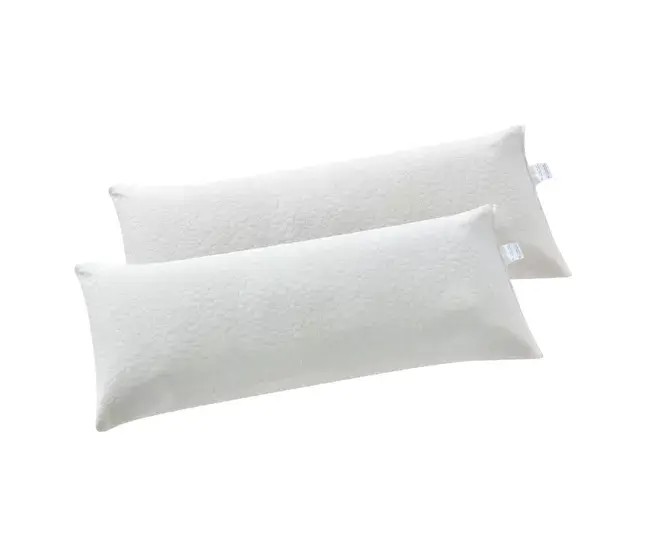 Pack 2 Almohadas Viscoelástica Copos 70cm con Relleno de Plumas