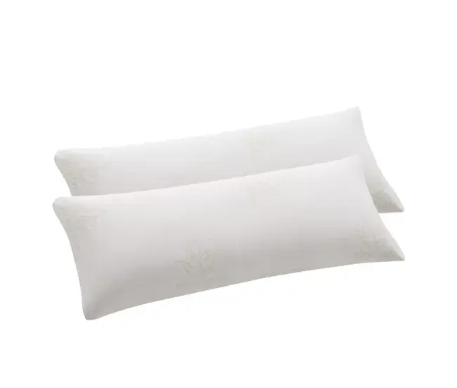 Pack 2 Almohadas Viscoelástica Copos Funda Aloe Vera 70cm Donegal Collections con Relleno de Plumas