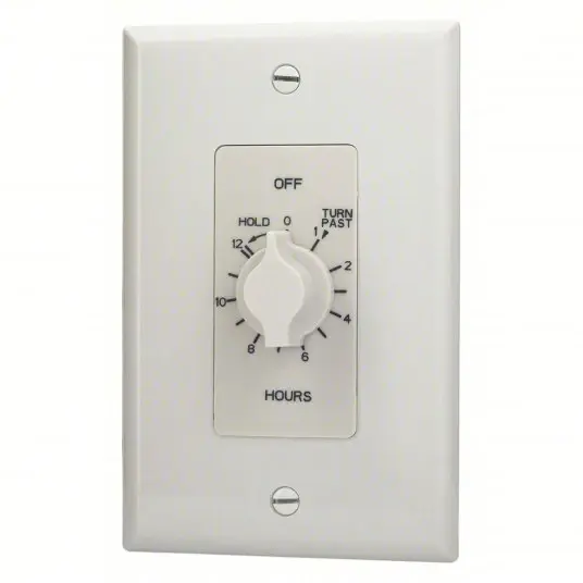 125V AC Spring Wound Wall Switch Timer A512HHW