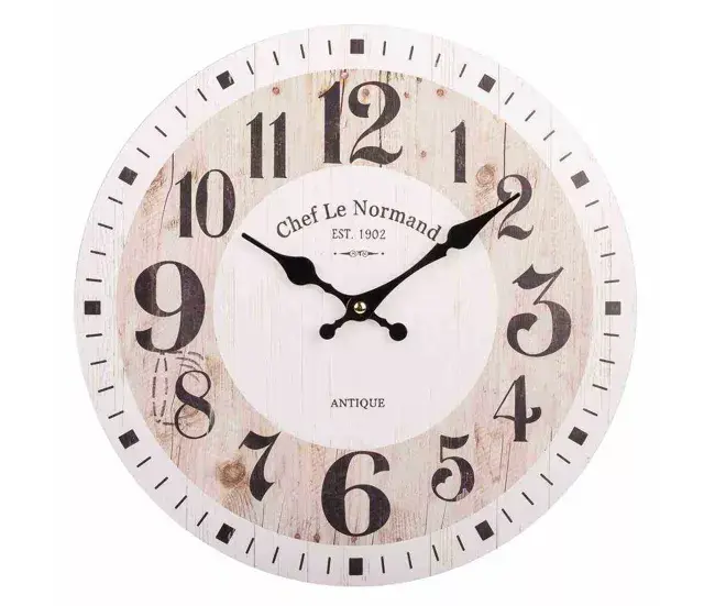 Reloj de Pared Sin Números Reloj de pared de madera marrón con medidas d34x2h cm