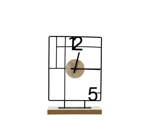 Reloj de mesa ORLANDO de 24cm marca Conforama Diseño Industrial