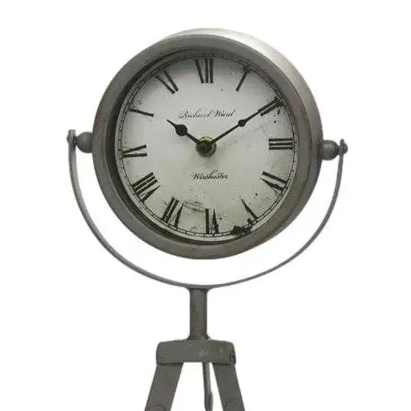 Reloj de mesa trípode 42 cm gris con Garantí de 2 ños