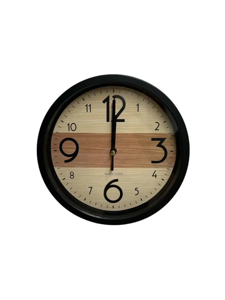 Reloj Pared Redondo 20cm con Mecanismo Silencioso