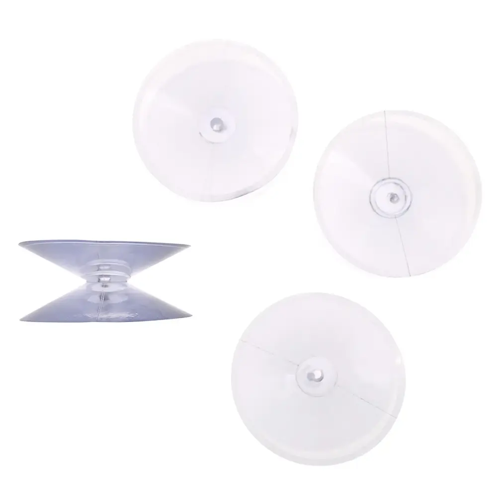 Ventosa Doble Transparente (bister 4 Piezas)