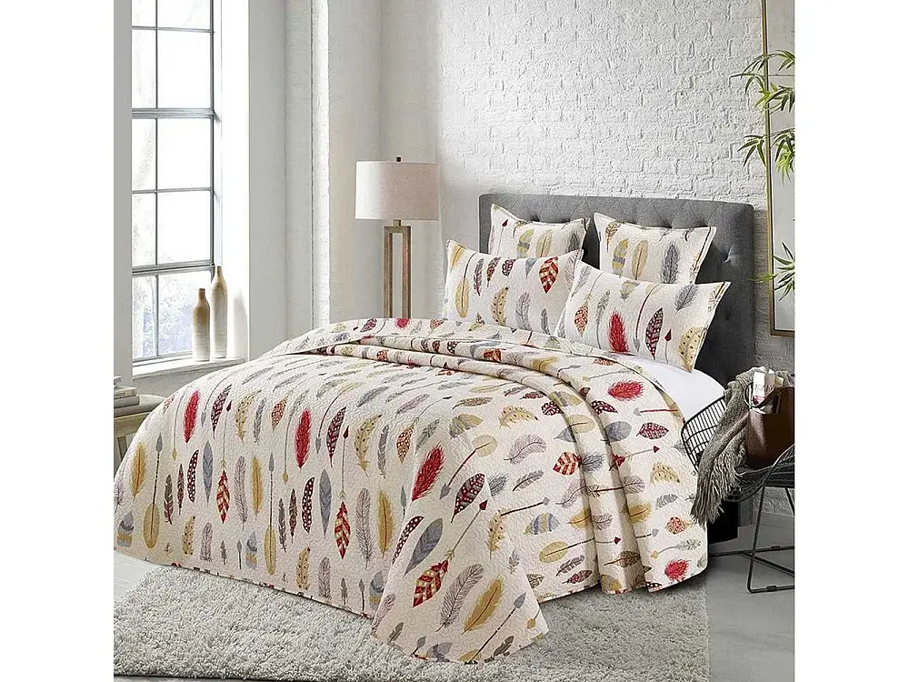 Colcha Bouti Salve Cama de 150 Incluye 2 Fundas de cojín.