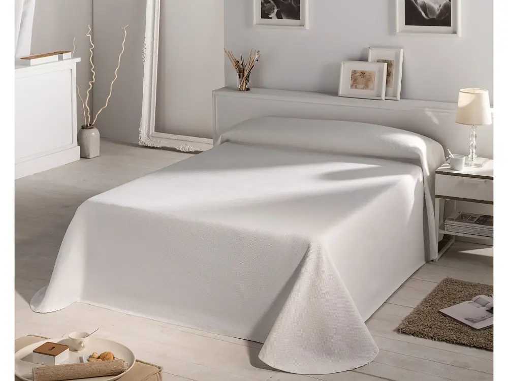 ESTORALIS | Colcha Tejido Jacquard | Colcha buena para todas las Estaciones | Para Cama 105 cm. ( 205x270 cm. AnchoxAlto )...