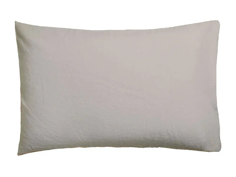 Funda de almohada Beig Lino 45x110 cm. Algodón 200 hilos.