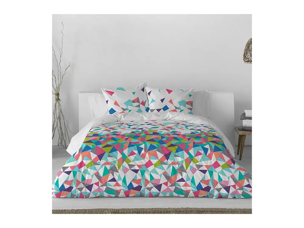 Funda nórdica de algodón multi 140x200 cm ECHO