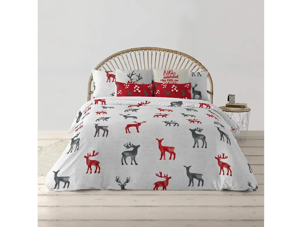 Funda nórdica con clicks 100% algodón Laponia 11 para cama de 200x200 cm