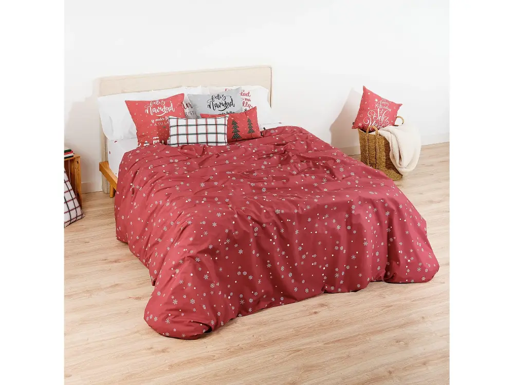 Funda nórdica con clicks 100% algodón Laponia 9 para cama de 140x200 cm