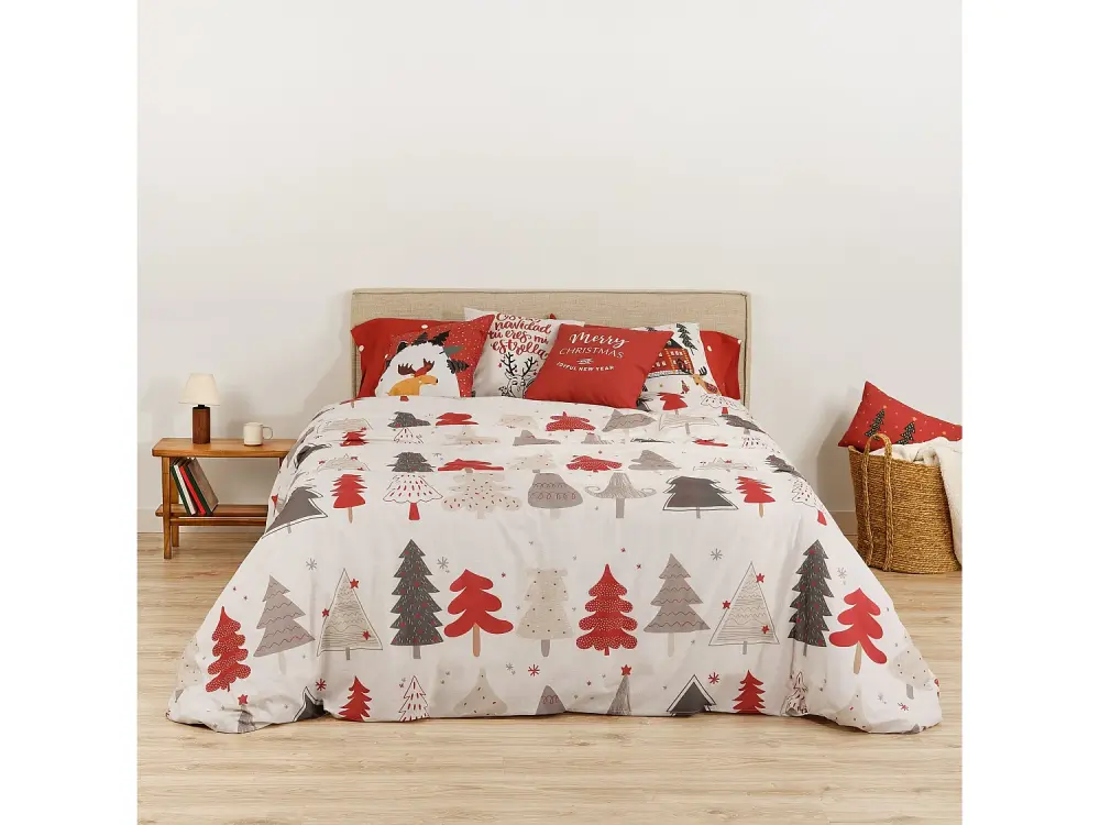 Funda nórdica con clicks 100% algodón Laponia 52 para cama de 200x200 cm