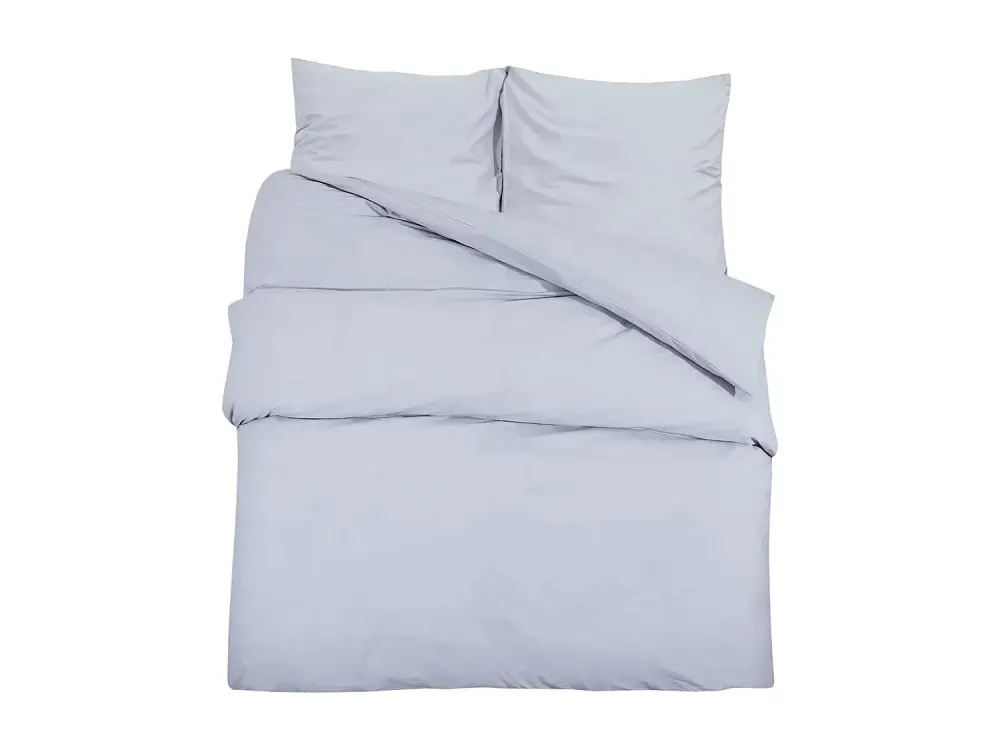 Juego de funda nórdica microfibra ligera gris 200x220 cm