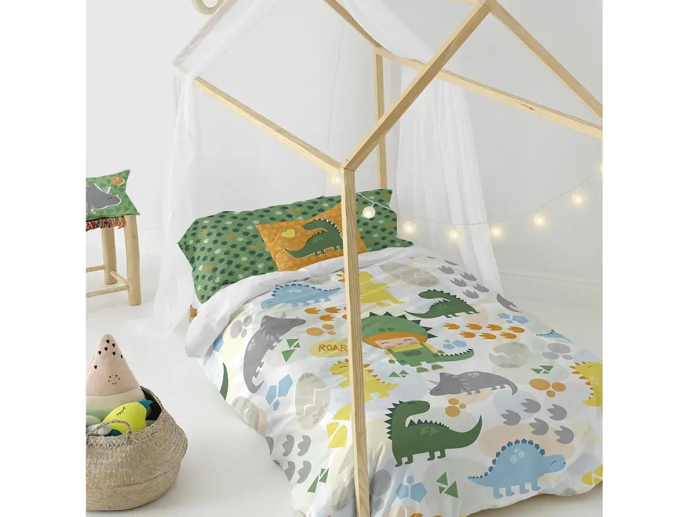 Juego nórdico 2 piezas 155x220 cm (Cama 80/90) Happydino