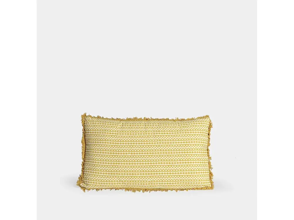 Cojín sofá de Tejido Mostaza 30 x 50- Rahas