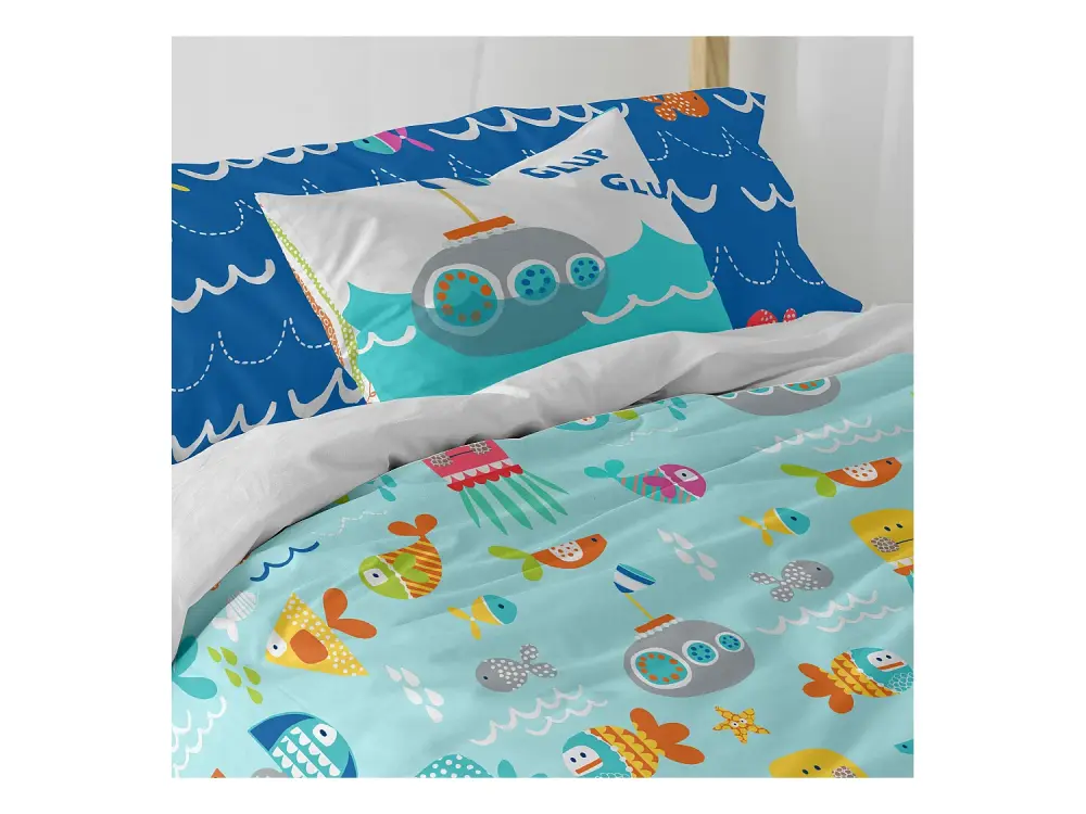Funda de cojín 50x30 cm Sea life