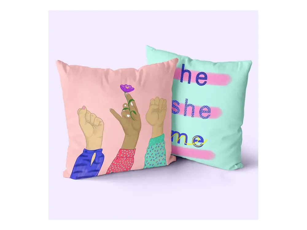 Funda de cojín decorativo 50x50 (Pack de 2) cm Me