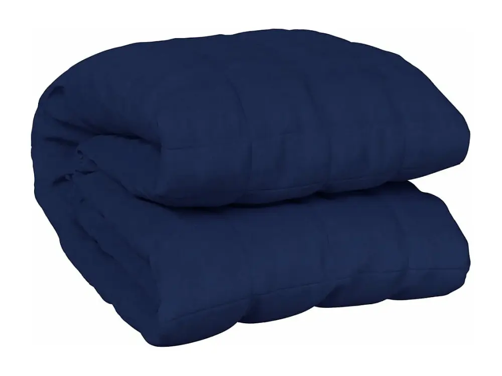 vidaXL Manta con peso tela azul 220x260 cm 15 kg