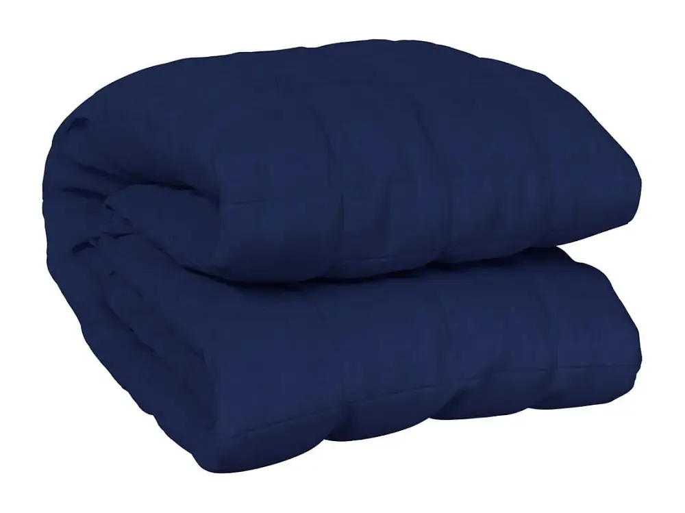 vidaXL Manta con peso tela azul 220x235 cm 15 kg