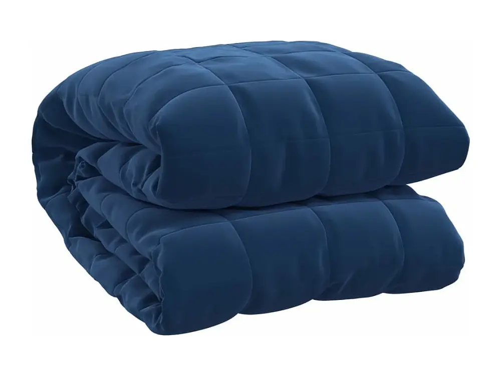 vidaXL Manta con peso tela azul 152x203 cm 7 kg