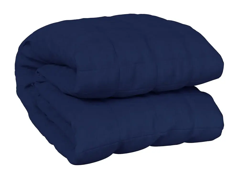 vidaXL Manta con peso tela azul 122x183 cm 5 kg