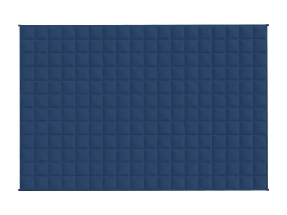 vidaXL Manta con peso tela azul 120x180 cm 5 kg