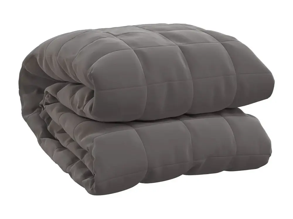 vidaXL Manta con peso tela gris 220x240 cm 15 kg