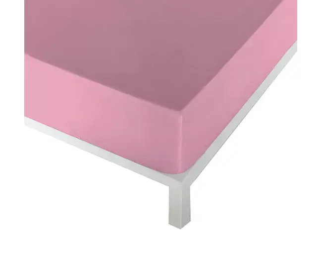 Sábana Bajera Ajustable Naturals BAJERA (DRAP HOUSSE) Rosa obvio 90 x 190/200 cm (Cama de 90)