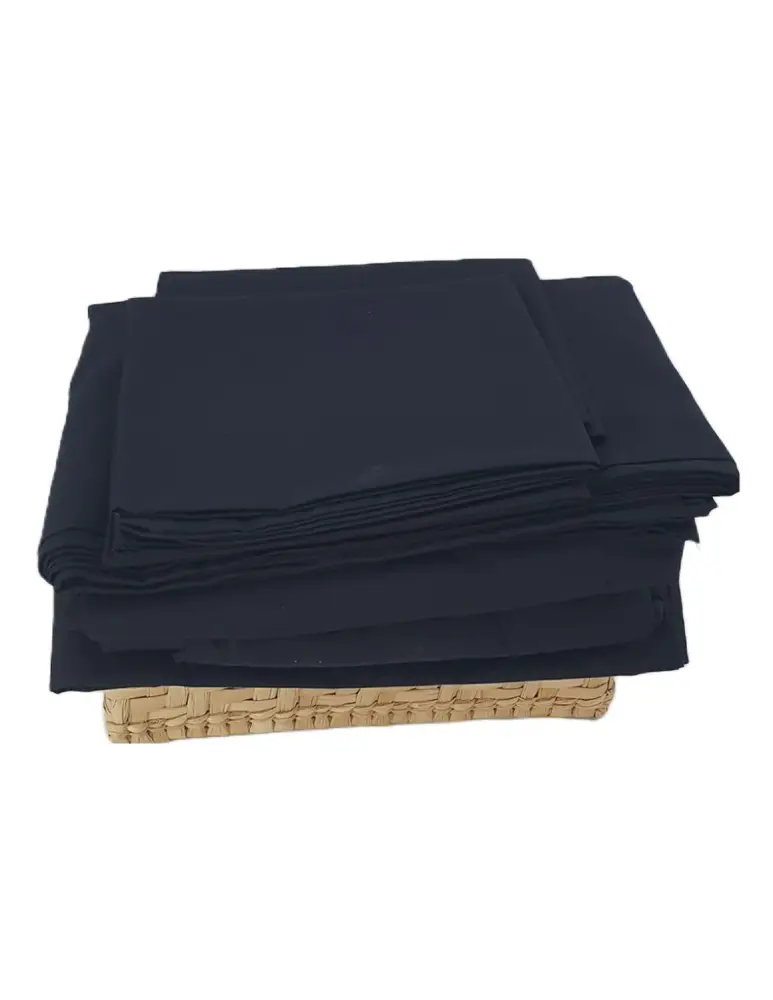 Orgánico y Ecológico Set de sabanas Almoda Negro King Size (plana, cajón y 2 funda)