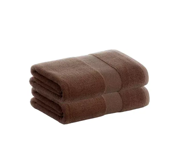 Pack 2 Toallas Chocolate Sábana de Algodón Donegal 100x150 cm Algodón 100% de 500gr/m2 de Calidad con Secado extra-ráp...
