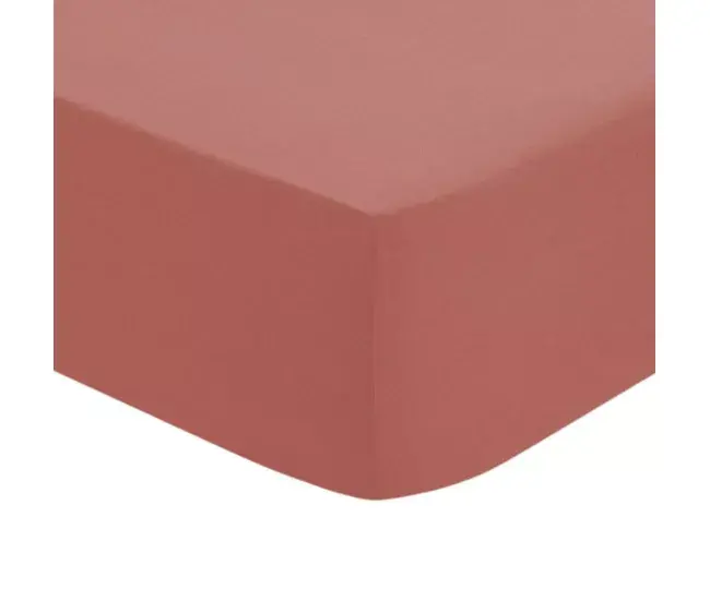 Sábanas de microfibra Sabana bajera algodón rosa 90x190cm
