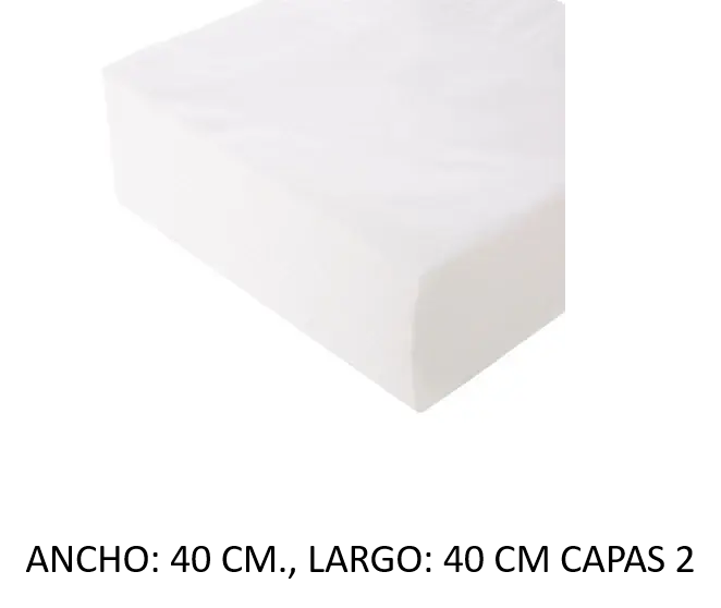 Servilletas Celulosa. Extenso: 40 cm., Largo: 40 cm., Capas: 2