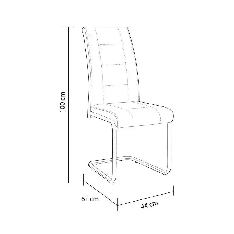 Mesa Extensible Silla de comedor San 100x44x61 cm