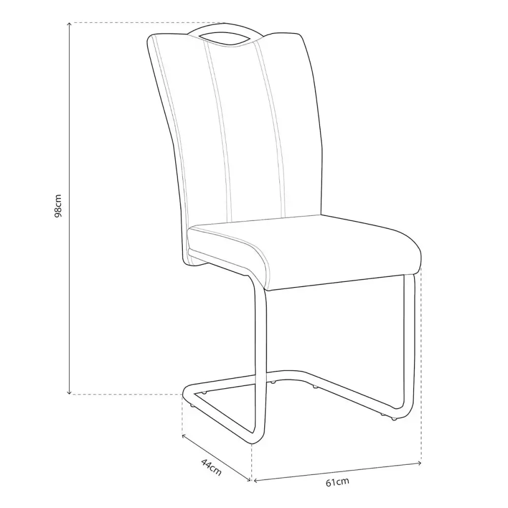 Premium de Roble Sólido Silla de comedor Austria patas metálicas 98x44x61 cm