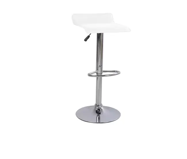 Set 2 taburetes de cocina polipiel NOA - Blanco con Garantí de 5 ños