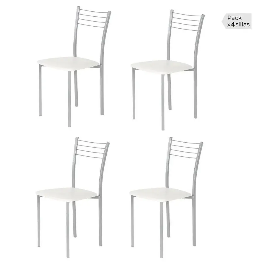 Silla COCINA 20 PU con Tapa de Cristal