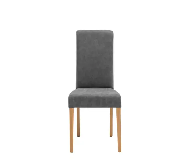 Silla GANT tapizada en pu gris Set de 4 Sillas