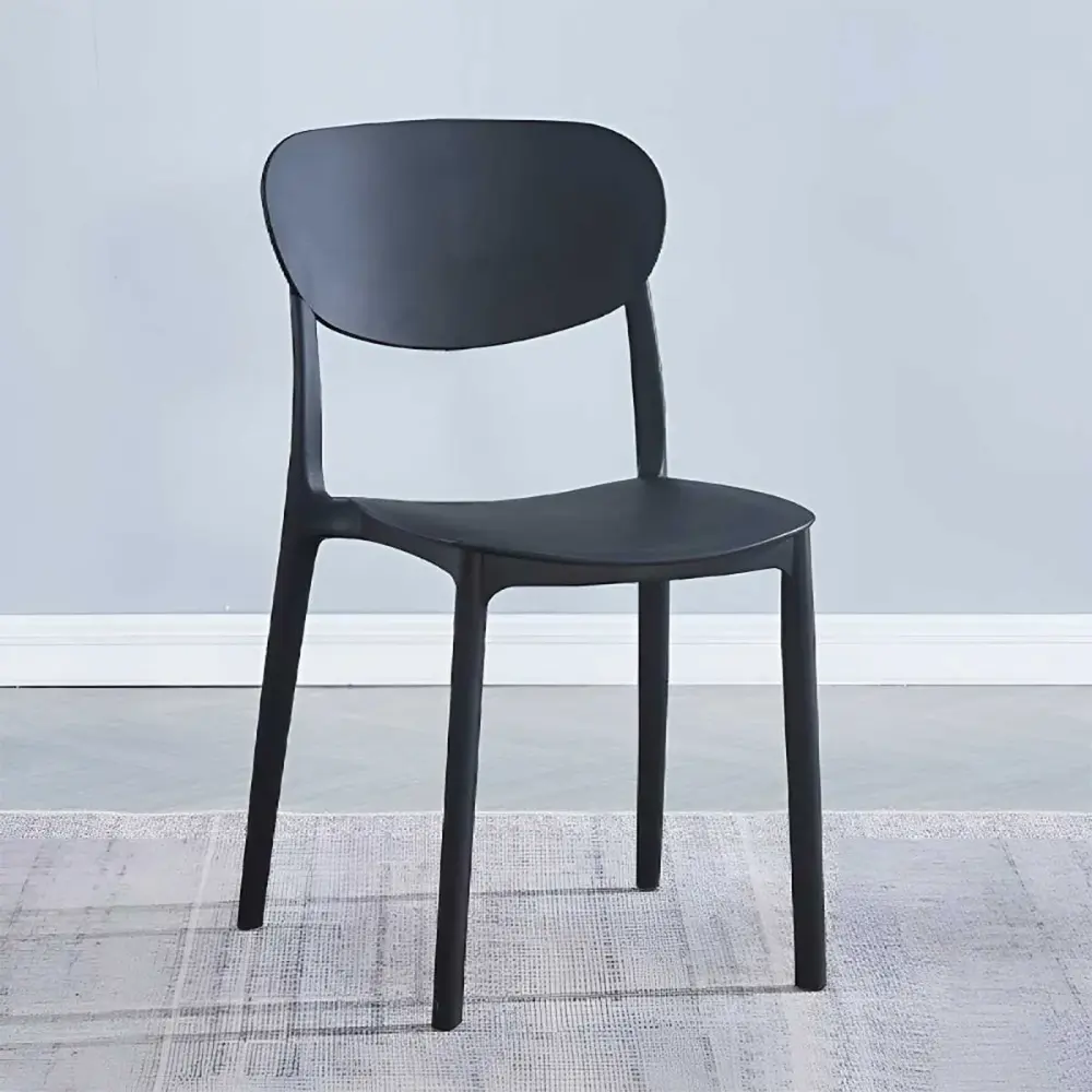 Taburete Alto Conjunto de comedor 1 mesa Kirby + 5 sillas Videl roble/negro