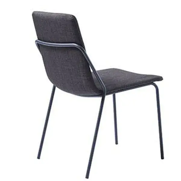 Vitrina Exhibidora Silla de comedor Bristol tejido gris sombrío
