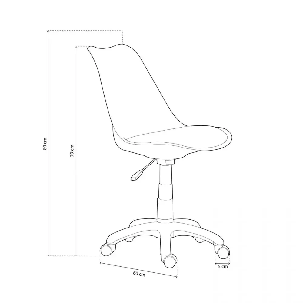 Ergonómico Profesional Silla de escritorio Lina giratoria y altura regulable