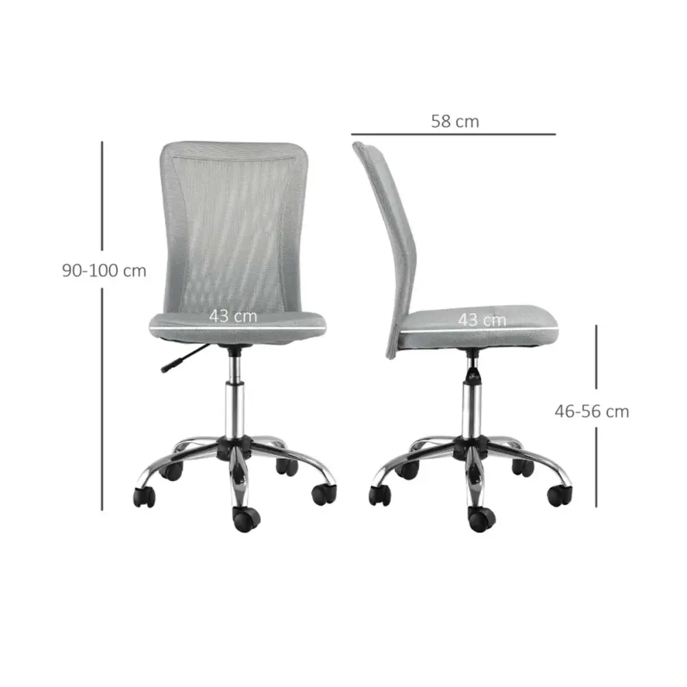 Silla de escritorio Licci Vinsetto giratoria 90-100x43x58 cm para Teletrabajo