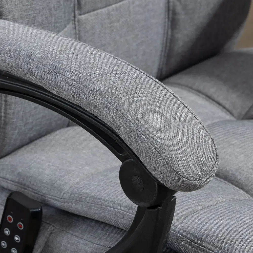 Silla de oficina Comps Vinsetto función masaje 5 modos gris 112-120x66x76 cm