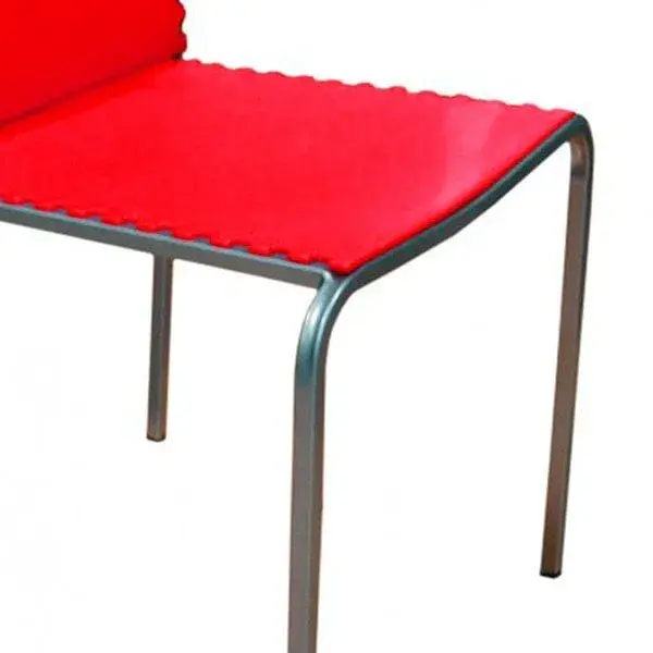 Silla Kitty acero roja