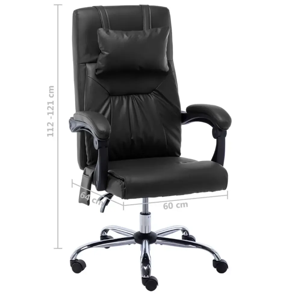 Silla de oficina Root función masaje reclinable 112-121x60x64 cm