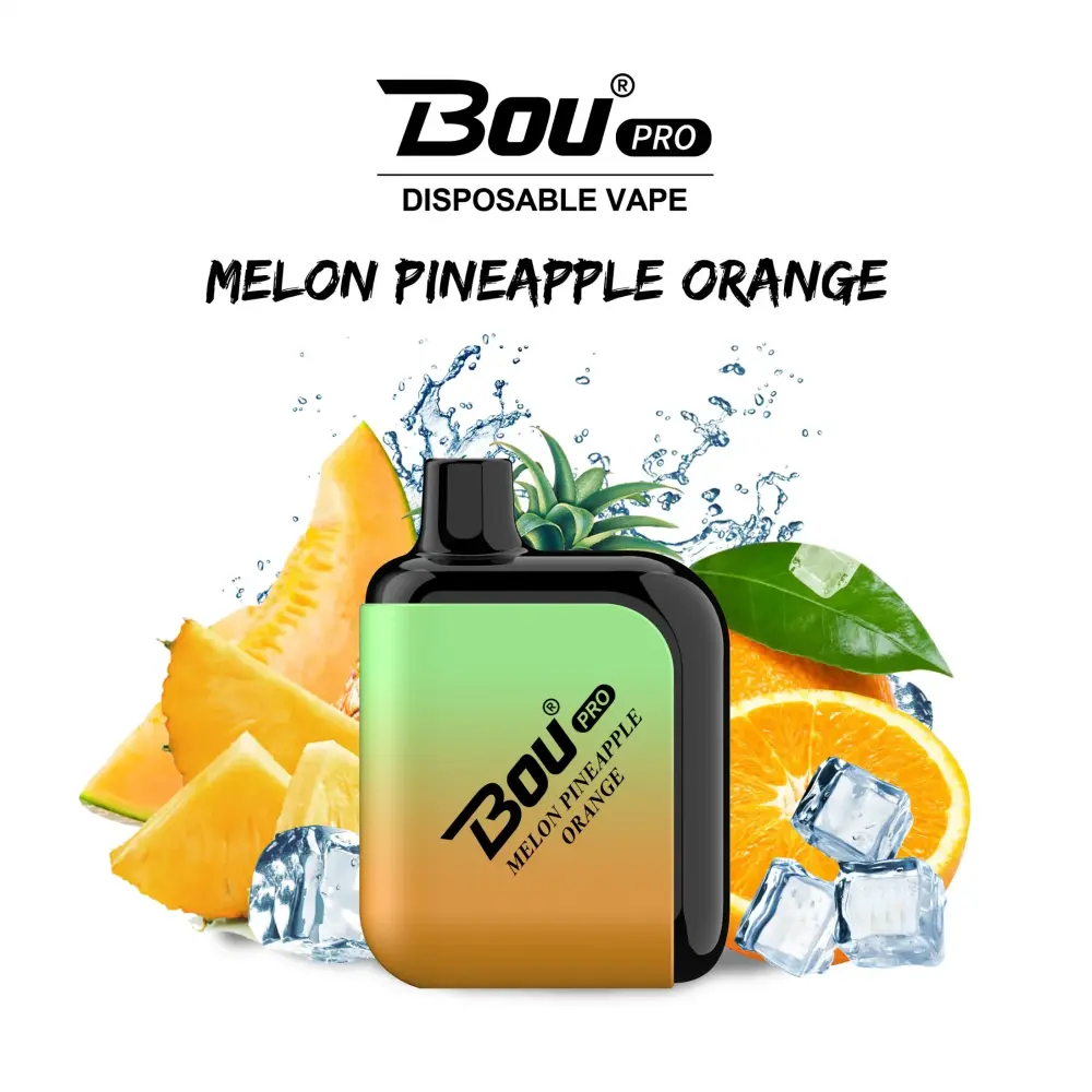 Bou Pro 7000 Puffs Melon Pineapple Naranja 0% Nic.