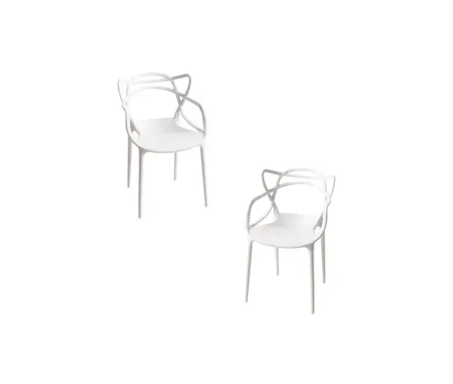 Pack 2 Sillas Korme Kid (Infantil) - Blanco | Antivuelco |
